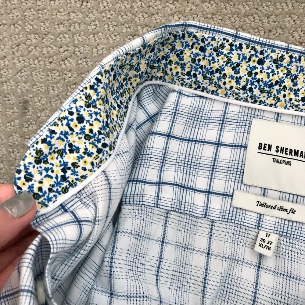 CLOSEOUT \Ben Sherman\• Men’s Tailored Slim Fit Dress Shirt - Picture 15 of 16